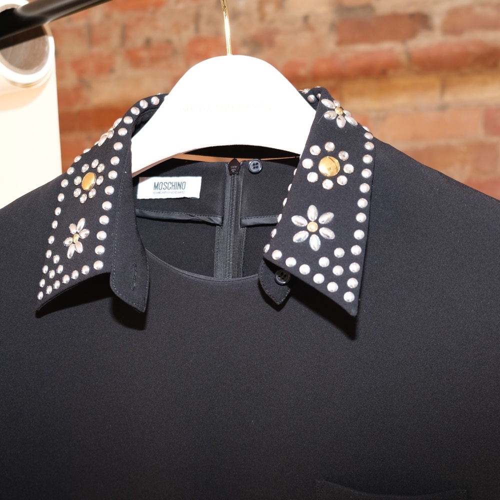 MOSCHINO Cheap & Chic Collared Top - Picture 3 of 6